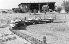 Image: Train in the 1950's.